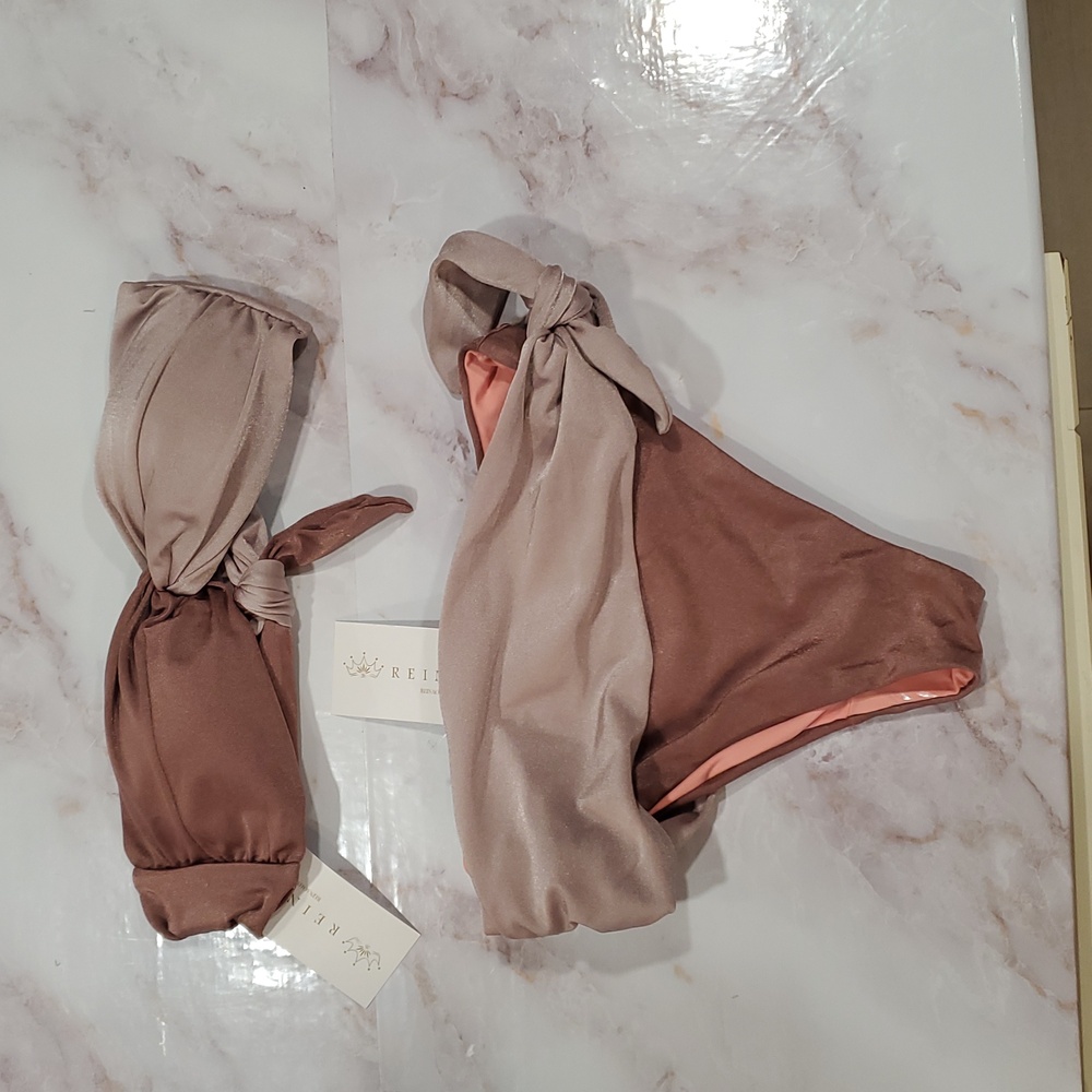 NWT REINA Bikini Swimsuit Rose Pink S